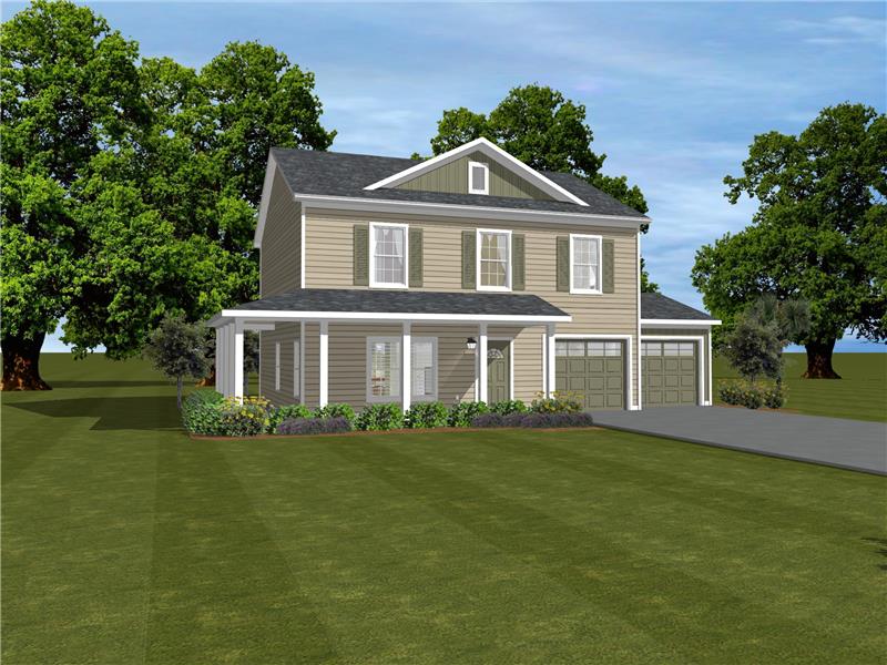 Front elevation new beaufort home for sale