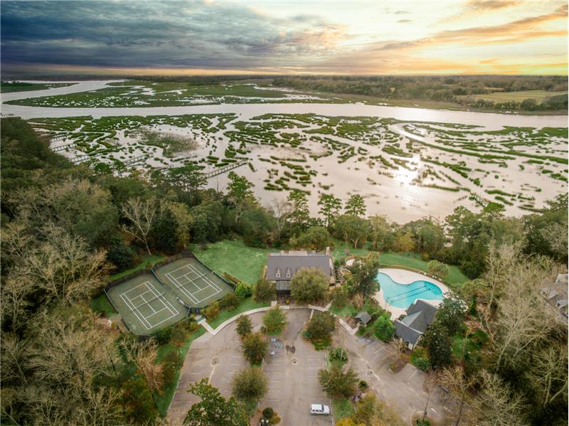 Aerial view of Bull Point Plantation Club House