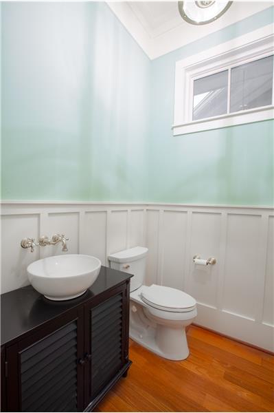 Guest bath on first floor.