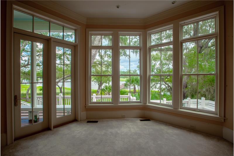 Water views from master suite.