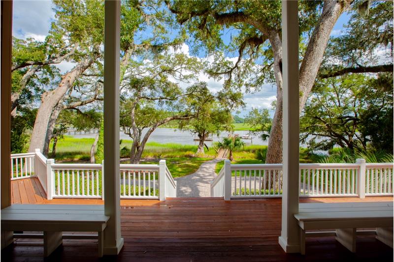 Access to covered deck from living room.