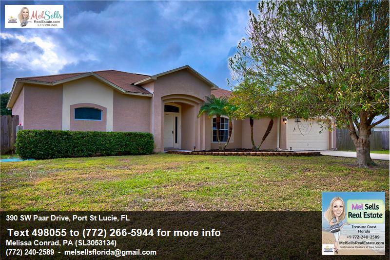390 SW Paar Drive, Port St Lucie, FL 34953 MLS RX10395467 By Melissa Conrad, REALTOR