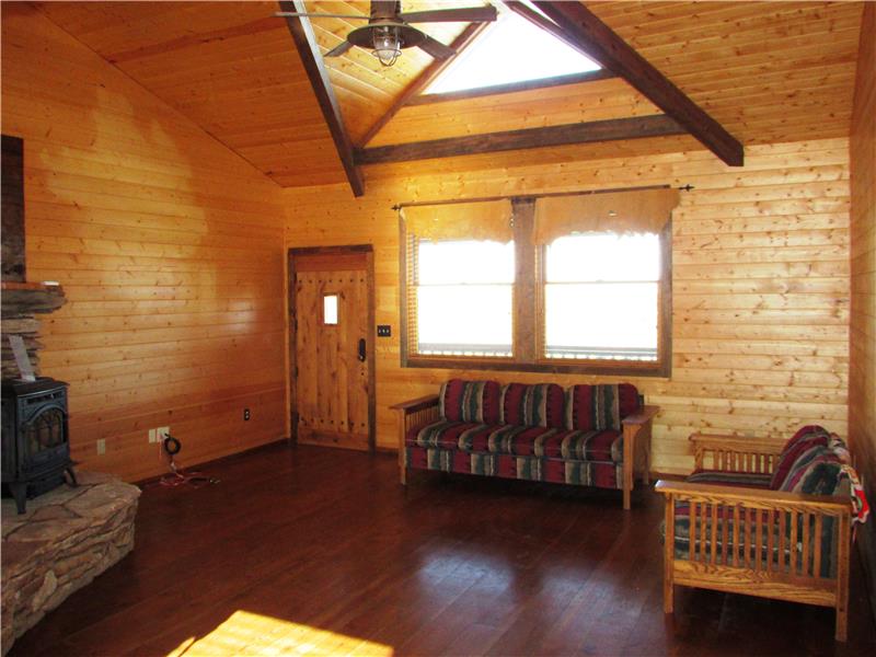This is your living room. Enjoy the solid Douglas Fir Flooring.