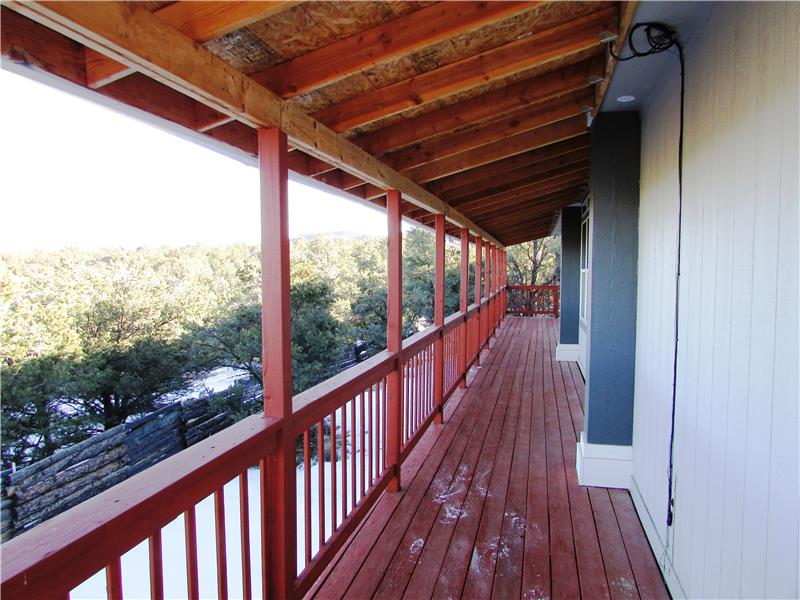 You also have a beautiful walk around deck on your guest house to take in the views