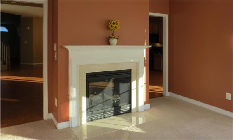 Gas Fireplace is Two Sided---This is the Side in the Sun Room