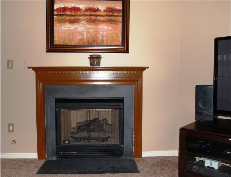 Gas Fireplace in Family Room