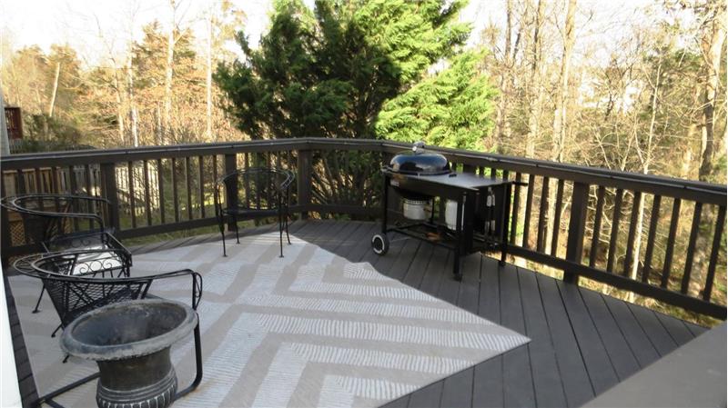 Wood Deck overlooking Wooded View