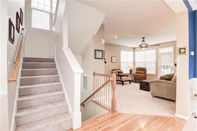 Staircase, Family Room Beyond
