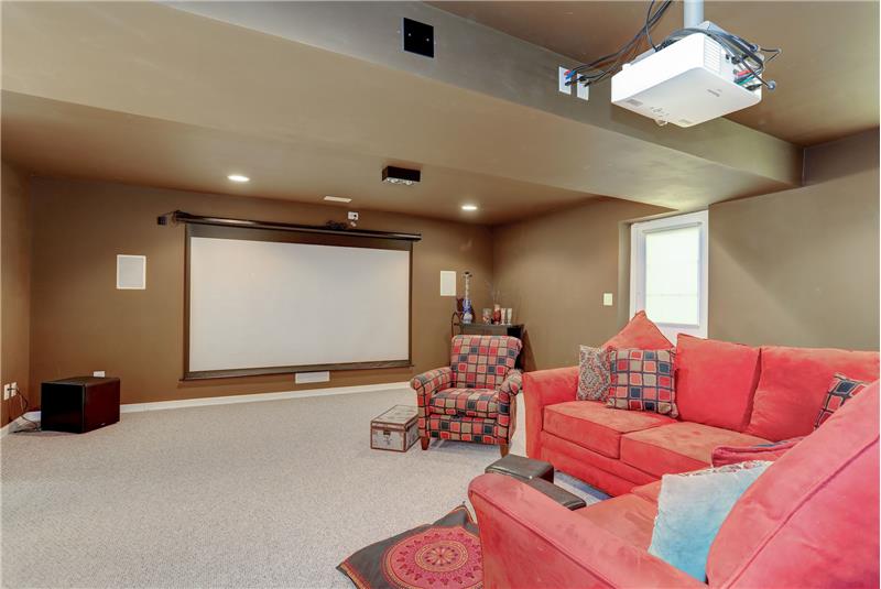 Home Theater in Finished Basement