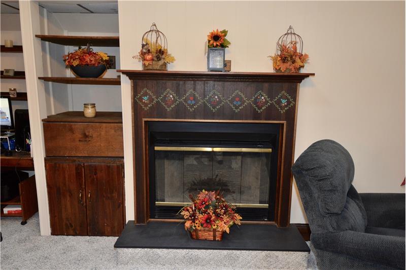 Gas Fireplace in Family Room
