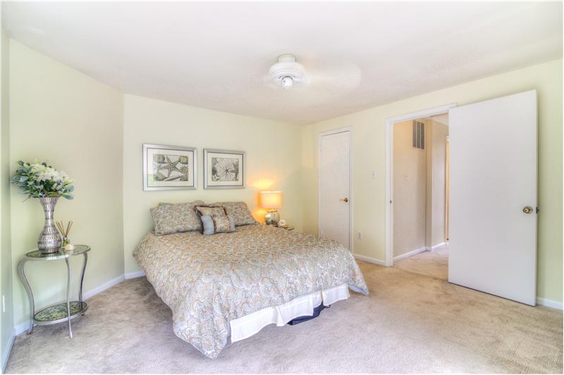 Lovely master suite with walk-in closet