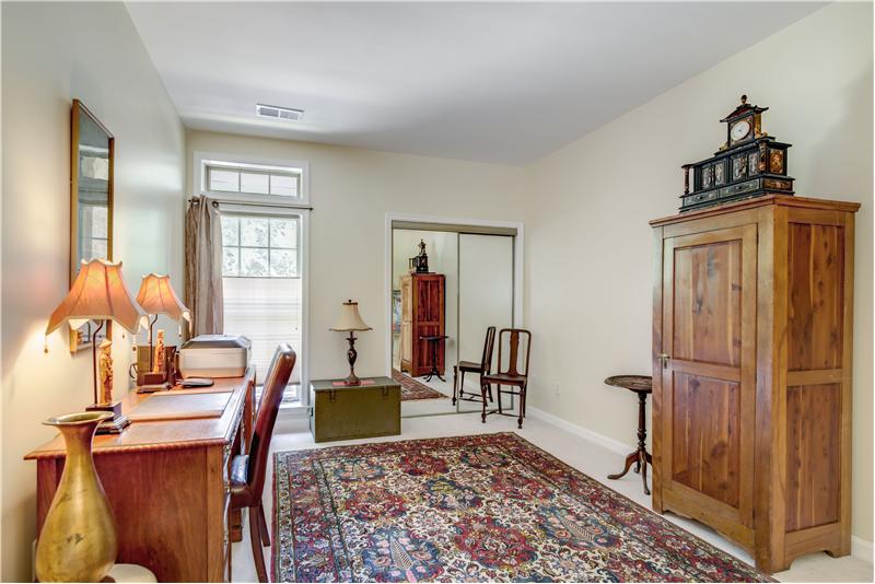 Second bedroom easily used as an office or den