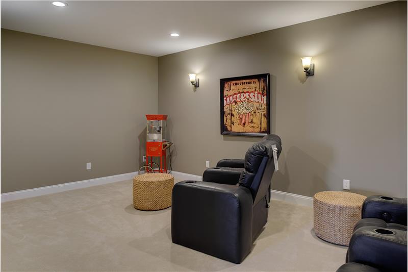 Media room for endless hours of movies