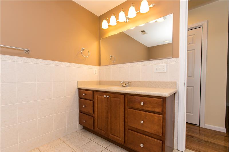 Master Bath with wide vanity