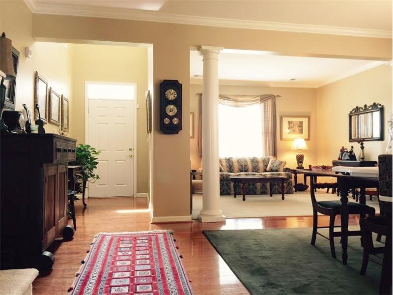 Entry, Formal Living & Dining Area
