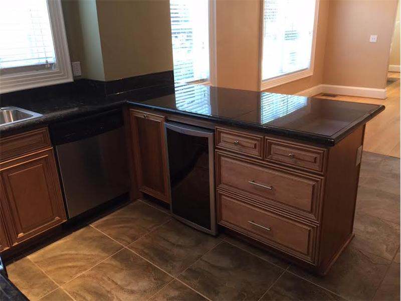 Pull Out Trash Bin & Wine Cooler