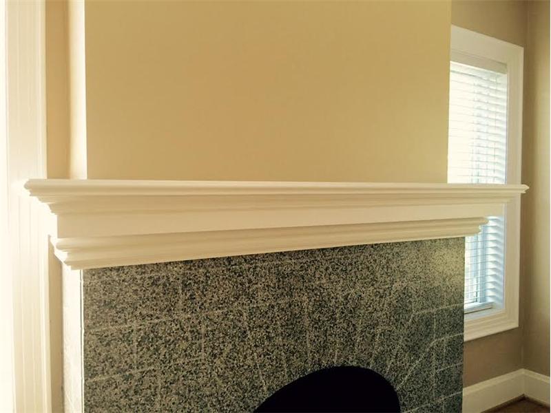 Custom Mantle on Original Fireplace