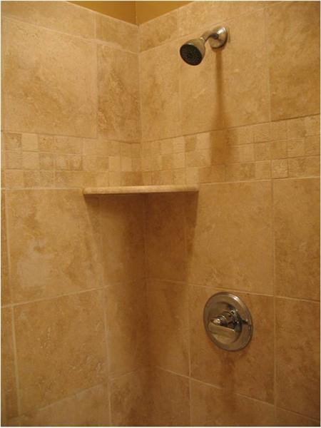 New Bath Travertine Tile Shower