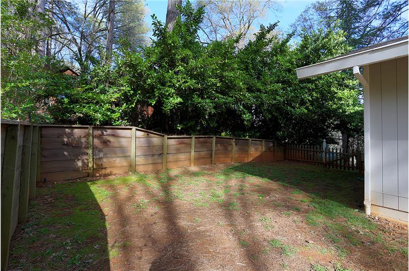Fenced Back Yard for the Kids or the Pets
