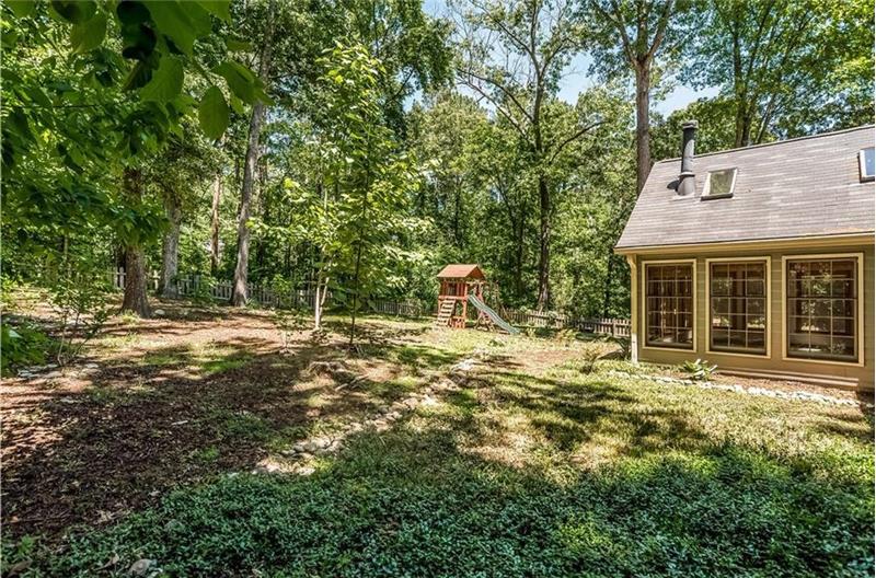 Large back yard