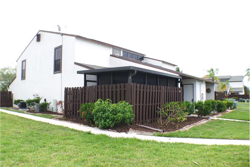 Private, screened in patio