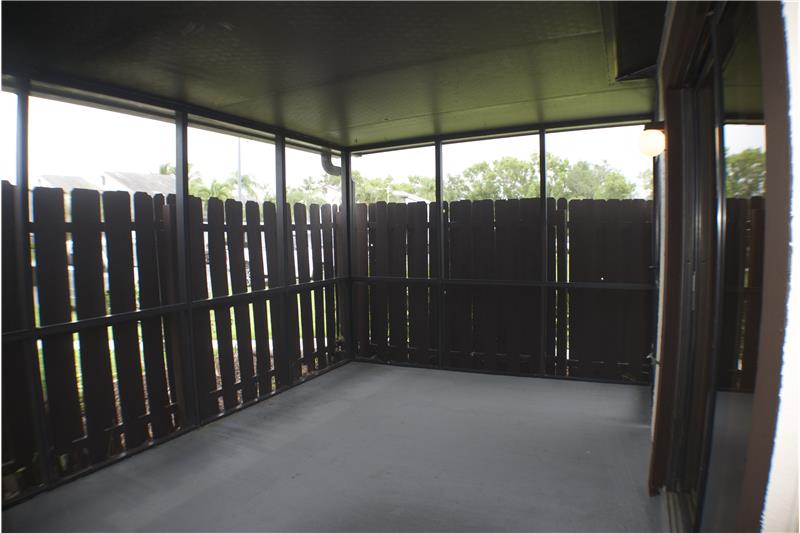 Private Screened in Patio