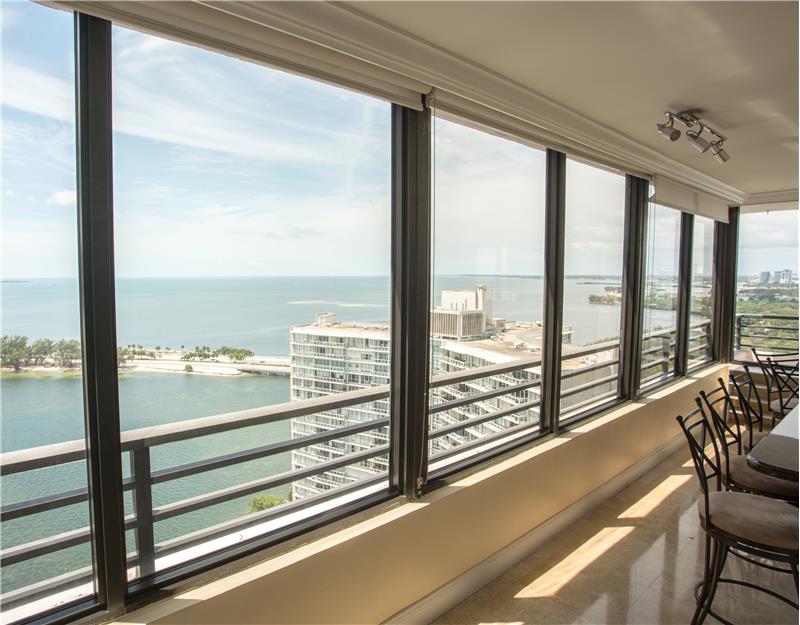 Kitchen and dining views