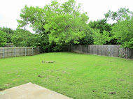 Privacy Fenced in Back Yard