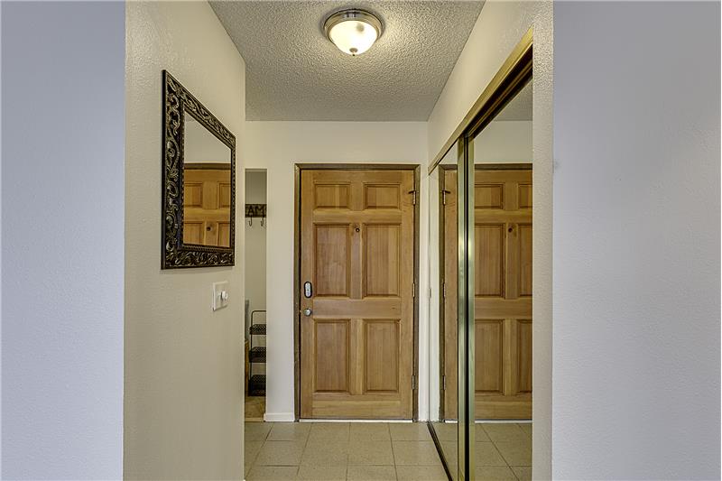 Entry and Large Coat Closet.