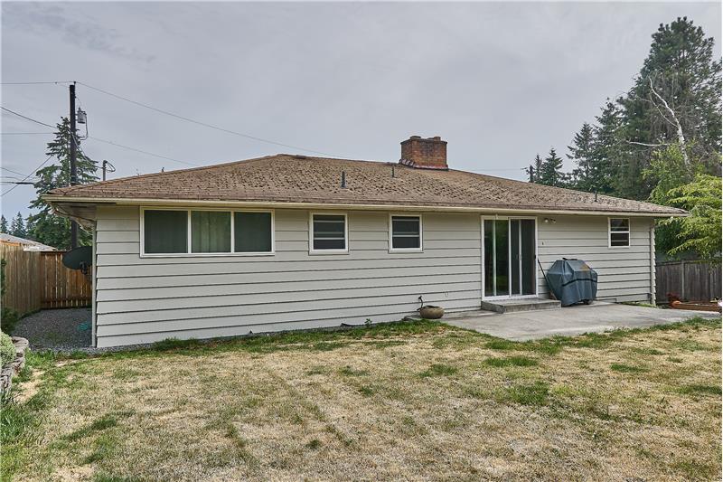 Another View of the Spacious, Level and Private Backyard.
