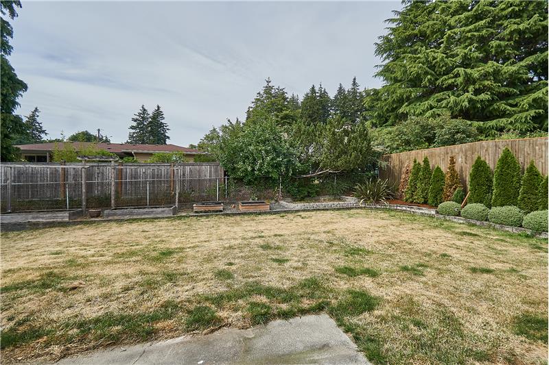 Backyard is big enough for Garden Beds.