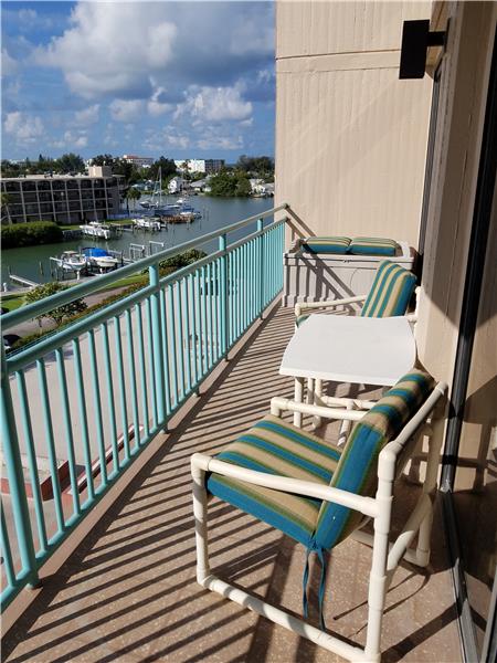 Enjoy the views of the Marina from your balcony