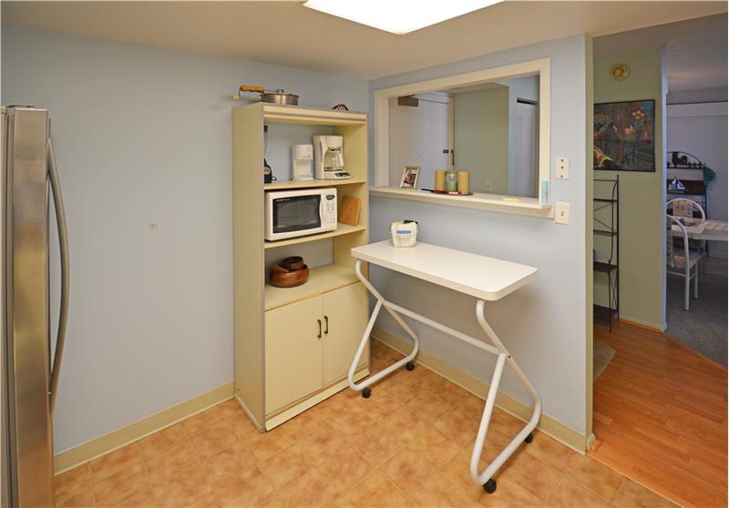Corner nook in kitchen