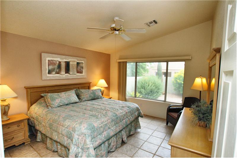 Master Bed Vaulted Ceiling