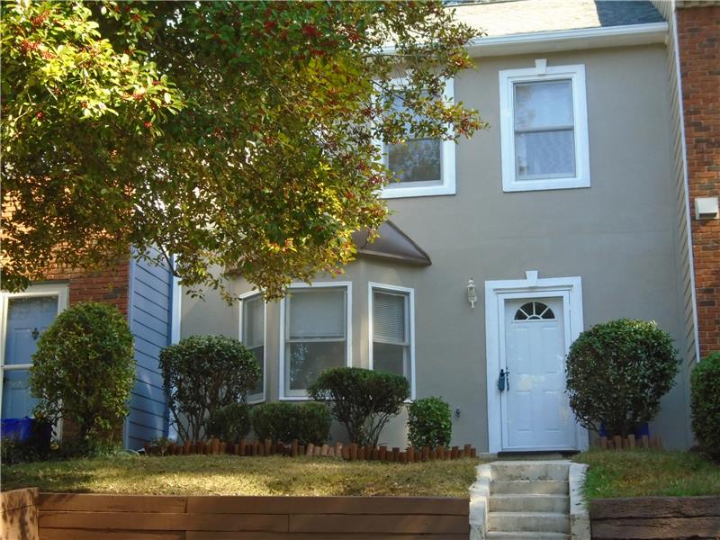 Stucco townhouse