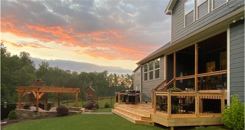 Rear Views From 437 Boardwalk Dr Wake Forest, NC