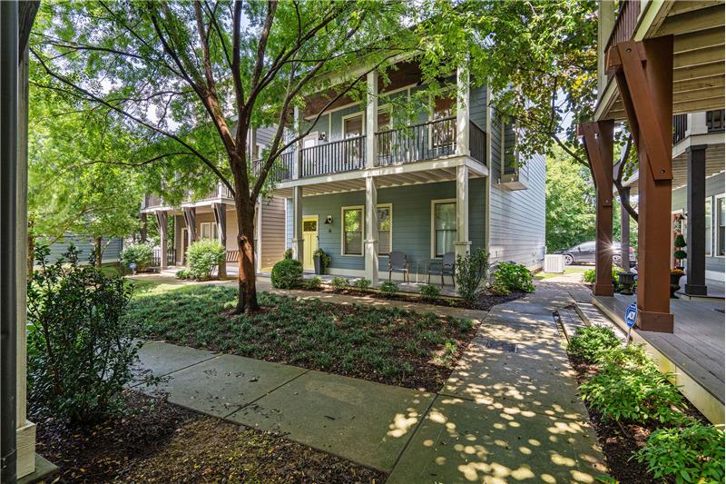 Lush landscaping & sidewalks, the Greenway is less than 5 mins away