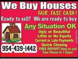 Buyer Paid  Seller Closing Costs As-Is No Repairs No Inspections, Anywhere in Florida, FL