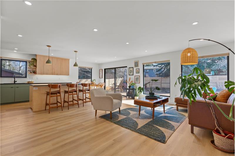 Updated open floor plan