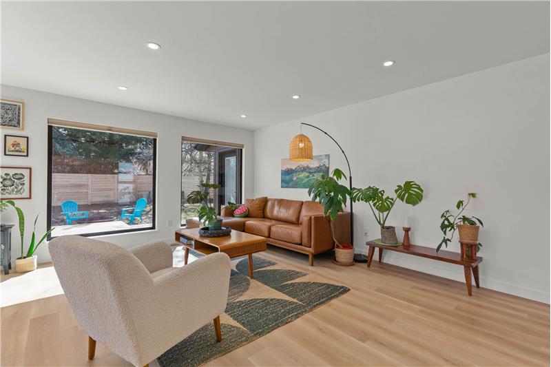 New oversized windows throughout