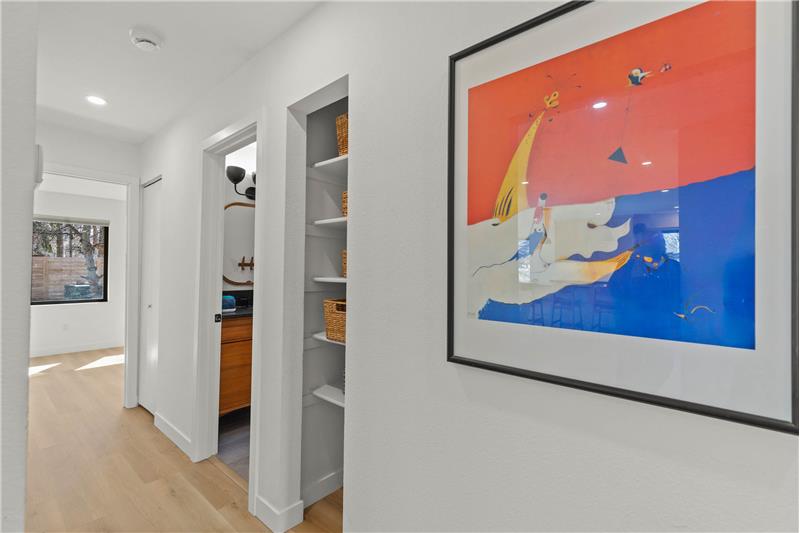 Hallway off living room