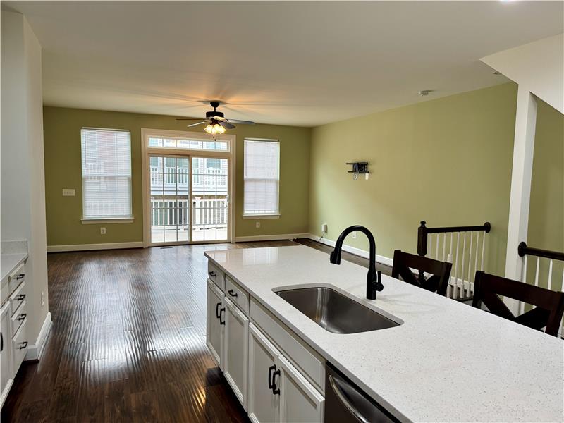 Kitchen and living room