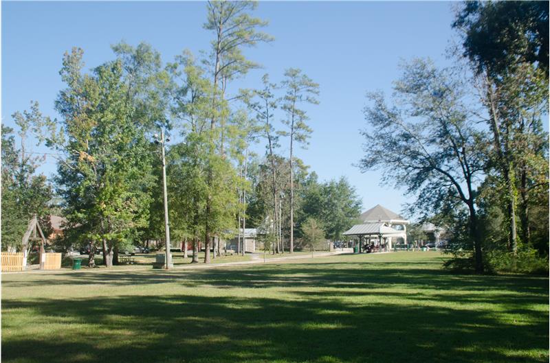 Park with trails by the river, wonderful playground, picnic space and more!