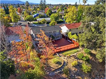 ENJOY VIEWS OF SARATOGA CREEK FROM YOUR BACKYARD!!