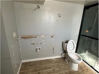 Master bathroom on lower level