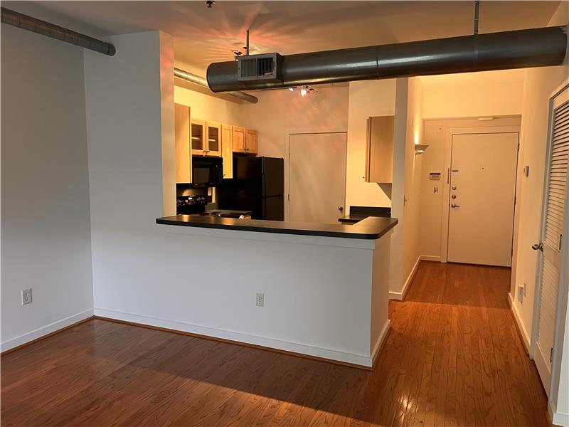 View from Living Room to Kitchen