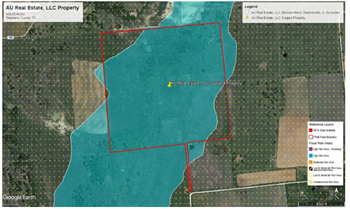 Some of the property is in flood plain